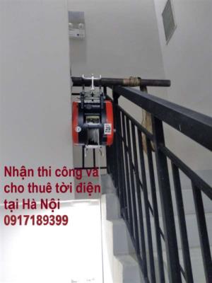 Cho thuê máy tời điện, thuê tời điện, thuê tời điện tại hà nội